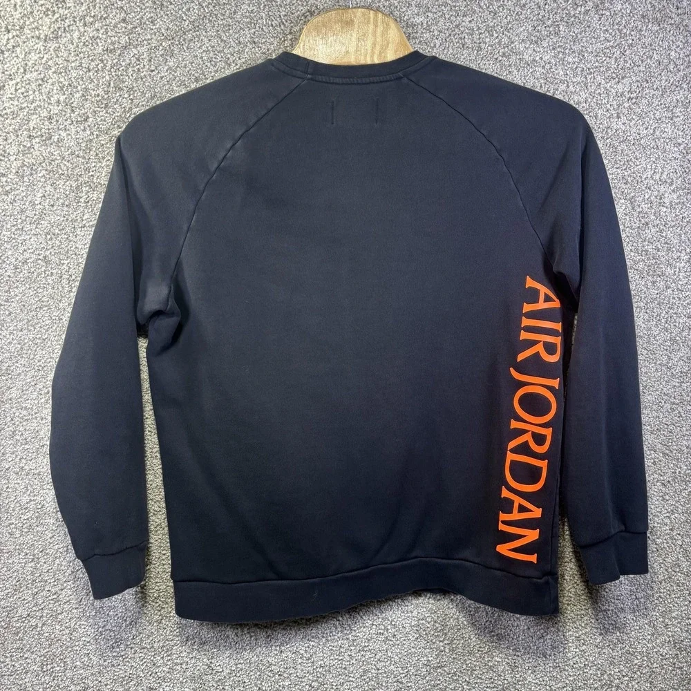 Jordan Sweatshirt Mens XL Black Nike‎ Air Jumpman Fleece Pullover Crewneck
